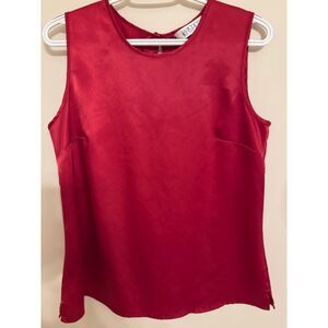 Kasper dark red tank - size Medium